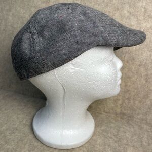 Urban Pipeline Men’s Charcoal Gray Flat Cap newsie L/XL flat hat Y2K